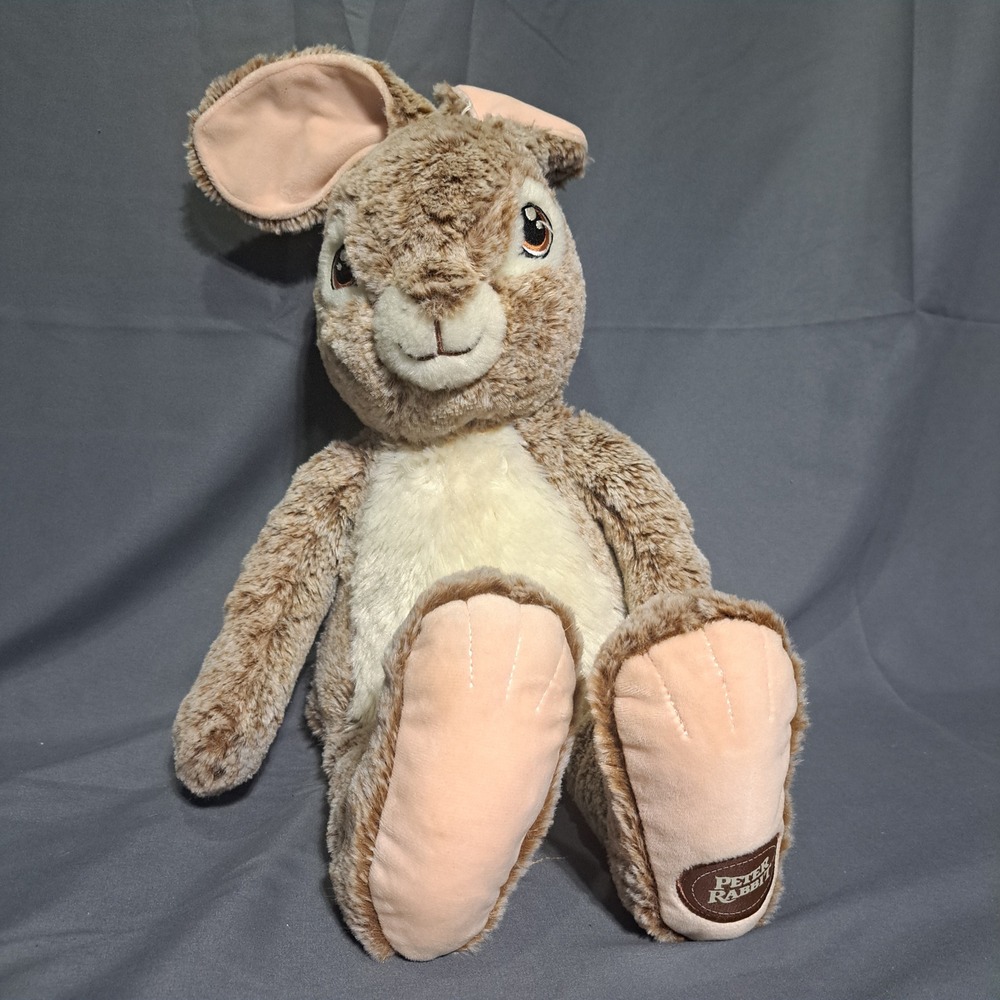 Peter Rabbit Movie Plush Stuffed Animal Brown‎ Bunny 16" Beatrix Potter Dan Dee